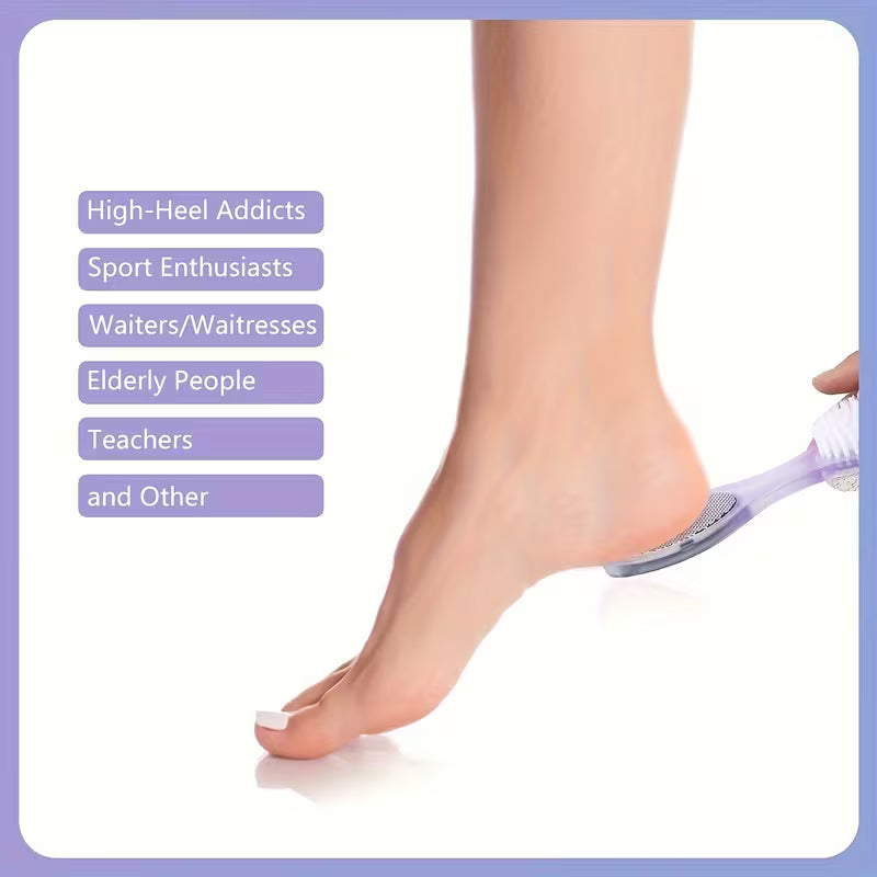 4-in-1 Pedicure Foot Filer – Callus Remover, Pumice Stone, Nail Brush & Foot File