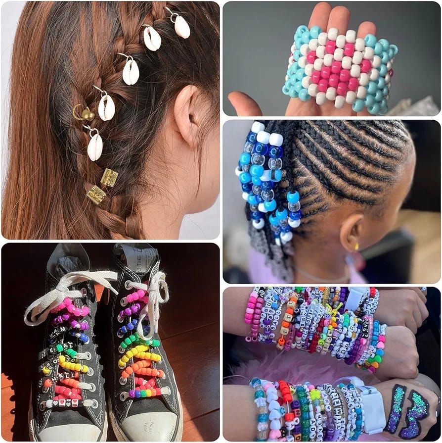 4000-Piece Friendship Bracelet Making Kit – 96 Colors DIY Pony Beads & Letter Beads Craft Set with Charms
