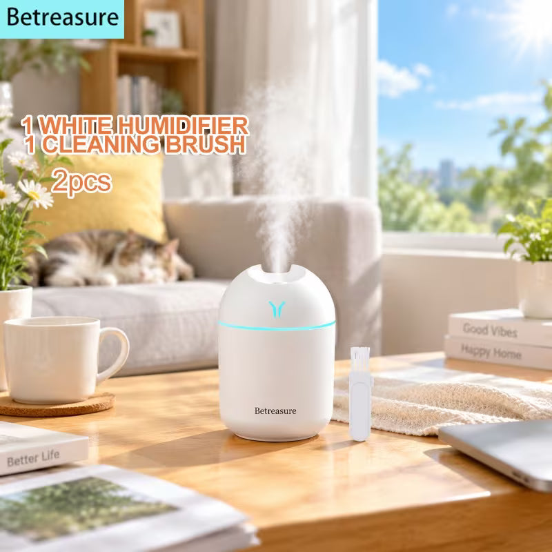 Mini USB Air Humidifier – Portable Cool Mist Diffuser for Home & Office