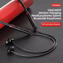 Lenovo Neckband Wireless Earphones – Bluetooth Stereo Headphones