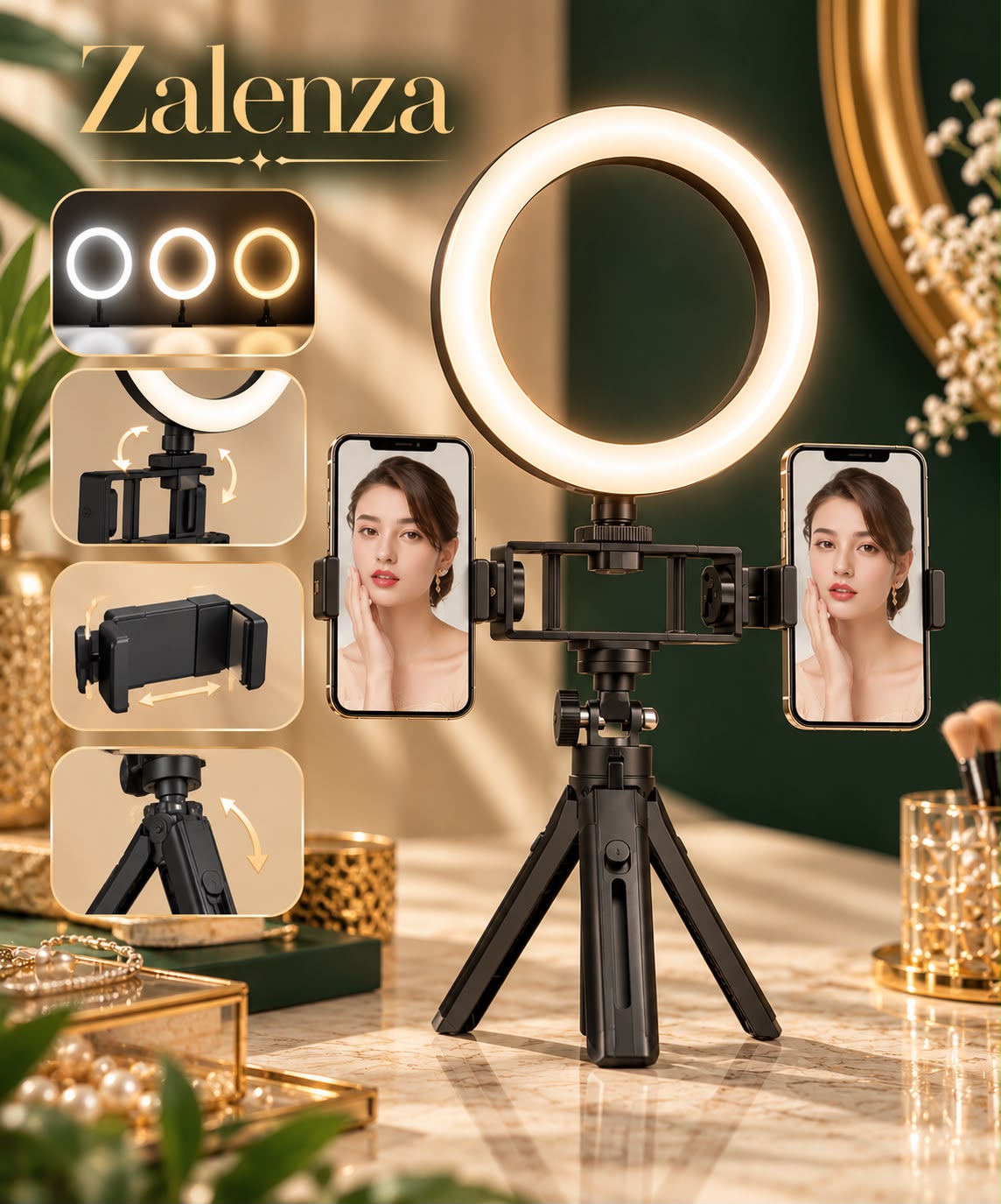 K316 Fill Light Stand – Multi-Position Adjustable Live Streaming Bracket