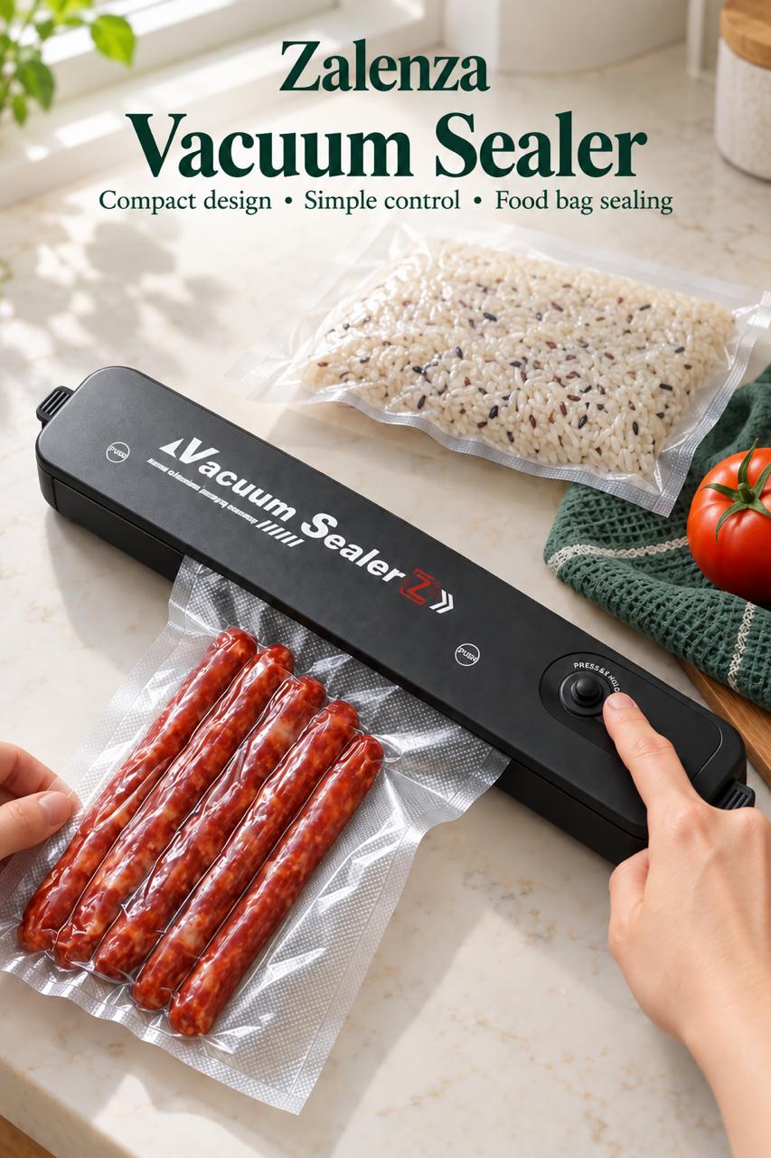 Automatic Vacuum Sealer Machine (ZKFK-001) – Food Saver with 5 Free Vacuum Storage Bags