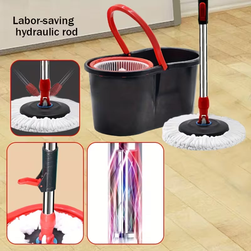 360° Spin Mop with Bucket – Rotating Microfiber Floor Mop for Deep Cleaning, Wet & Dry Floor Cleaning at Home & Office
