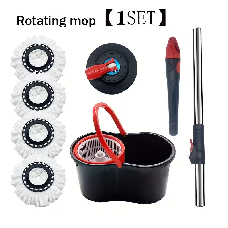 360° Spin Mop with Bucket – Rotating Microfiber Floor Mop for Deep Cleaning, Wet & Dry Floor Cleaning at Home & Office