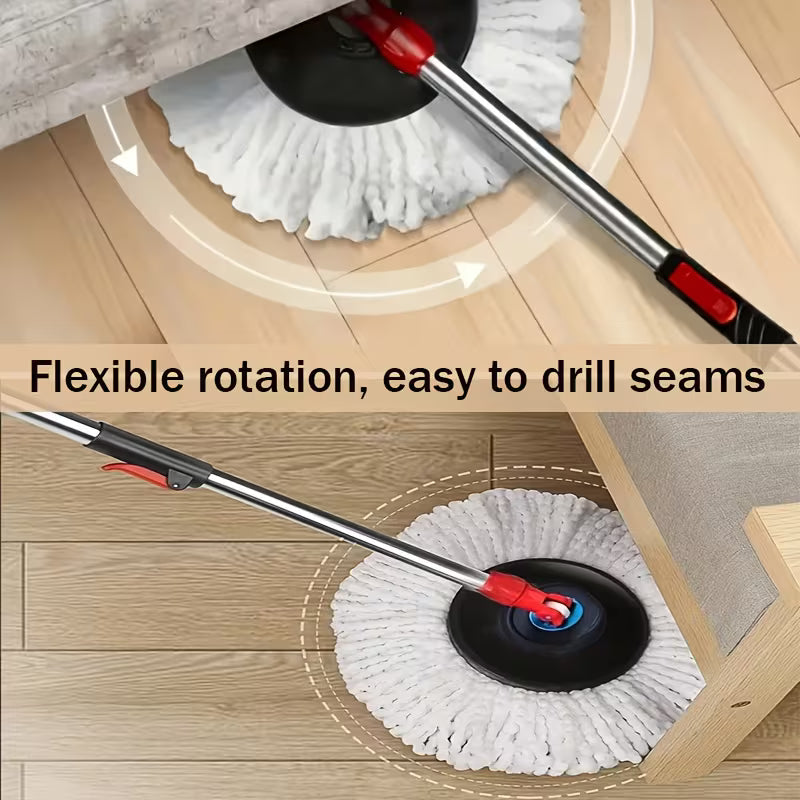360° Spin Mop with Bucket – Rotating Microfiber Floor Mop for Deep Cleaning, Wet & Dry Floor Cleaning at Home & Office