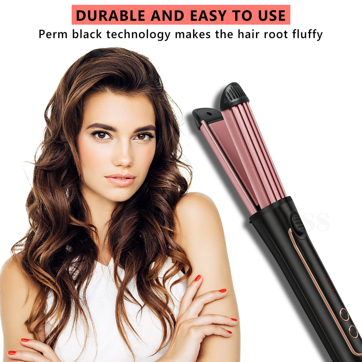 2-in-1 Nova Ceramic Hair Straightener and Curler (NH-2009) – Quick Heat-Up Dual Hair Styler