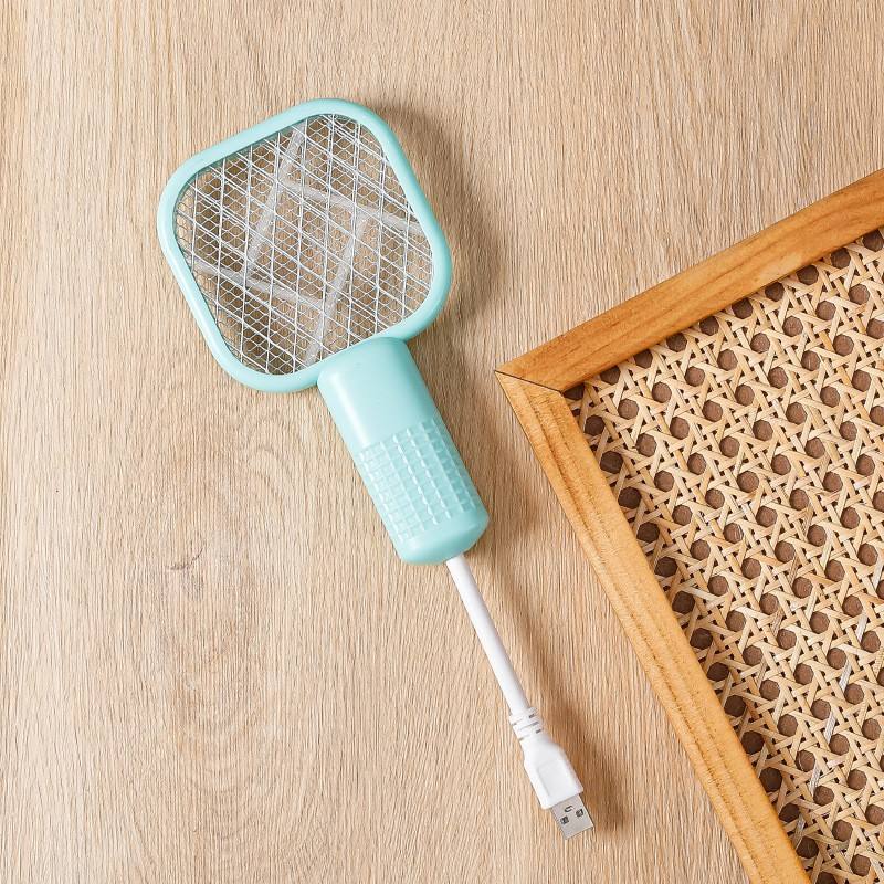USB Rechargeable Electric Mosquito Killer Racket – Portable UV Bug Zapper & Fly Swatter for Indoor & Outdoor Use