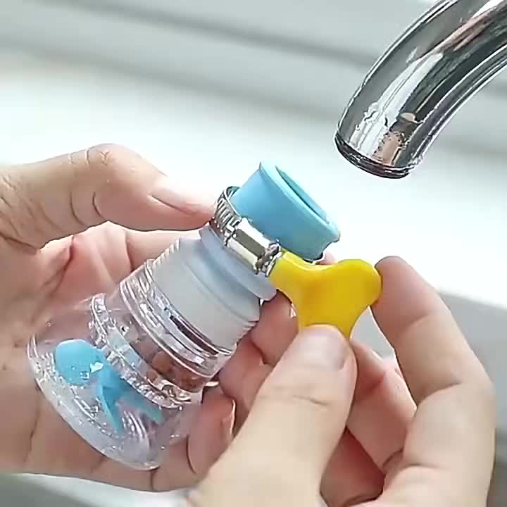5-Layer Fan Kitchen Faucet Aerator – 6-Layer Water Filter Purifier & Anti-Splash Shower Head (Assorted Colors)