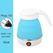 600ml Portable Electric Travel Kettle – Fast Boiling Collapsible Silicone