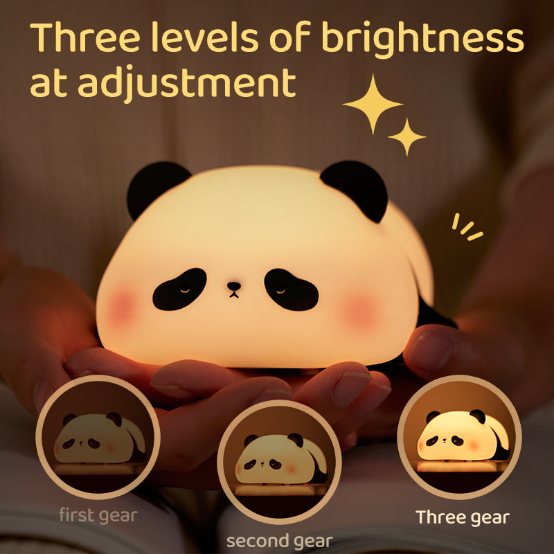 Rechargeable Panda Lamp – Cute Silicone Night Light