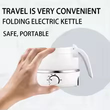 600ml Portable Electric Travel Kettle – Fast Boiling Collapsible Silicone