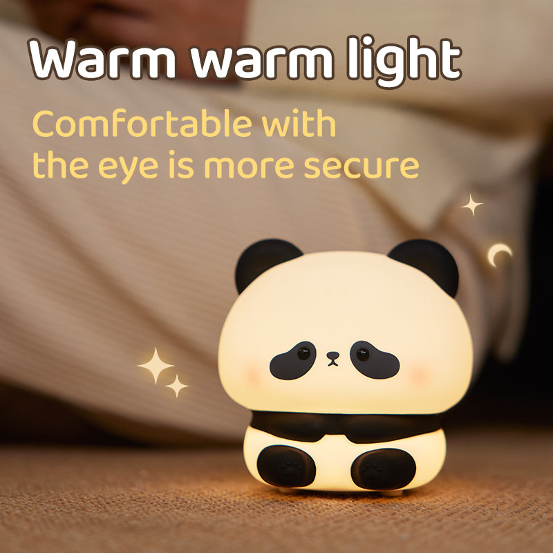 Rechargeable Panda Lamp – Cute Silicone Night Light