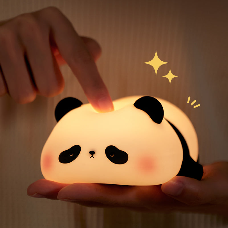 Rechargeable Panda Lamp – Cute Silicone Night Light