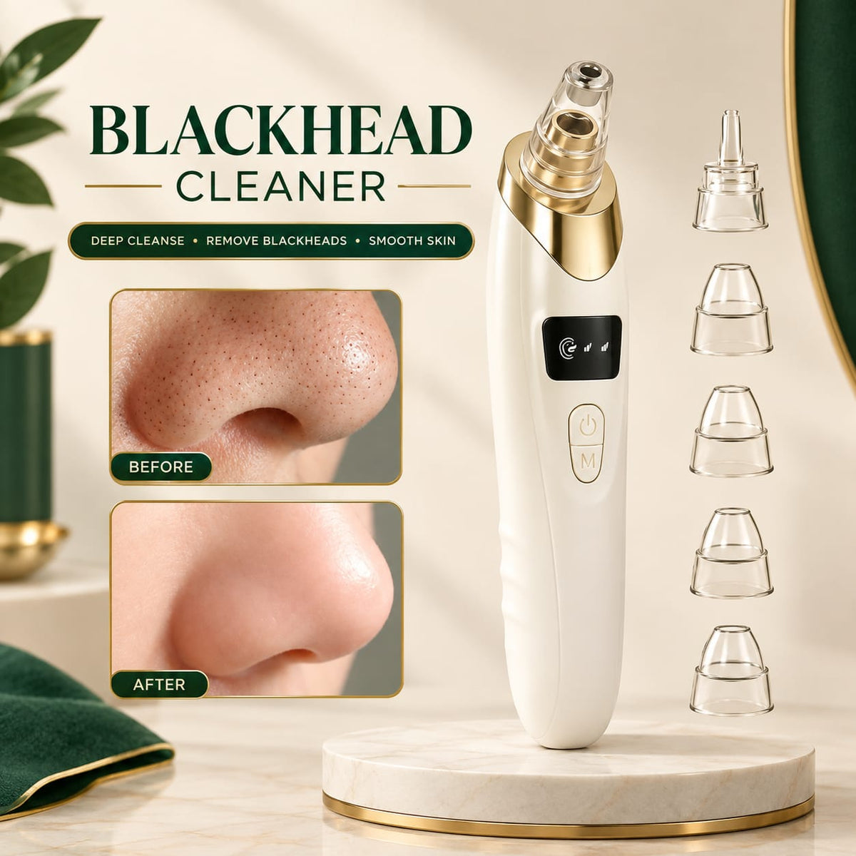 Electric Blackhead Remover Vacuum – Pore Cleaner & Facial Suction Device