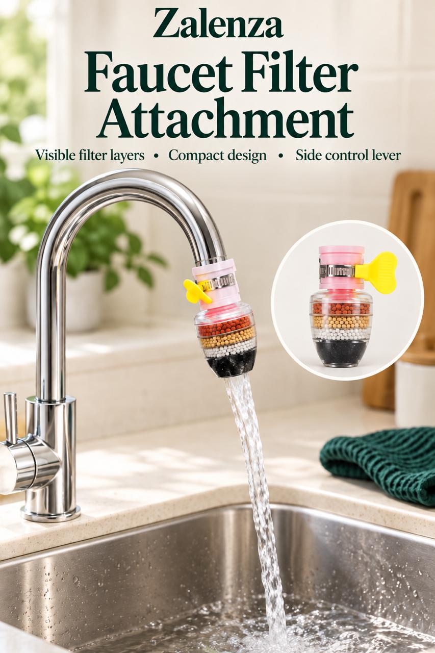 5-Layer Fan Kitchen Faucet Aerator – 6-Layer Water Filter Purifier & Anti-Splash Shower Head (Assorted Colors)