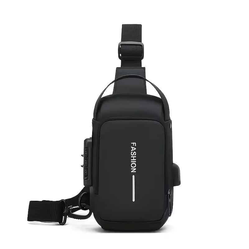 Anti-Theft Crossbody Sling Bag with TSA Combination Lock – High-Capacity Travel & Daily Chest Pack