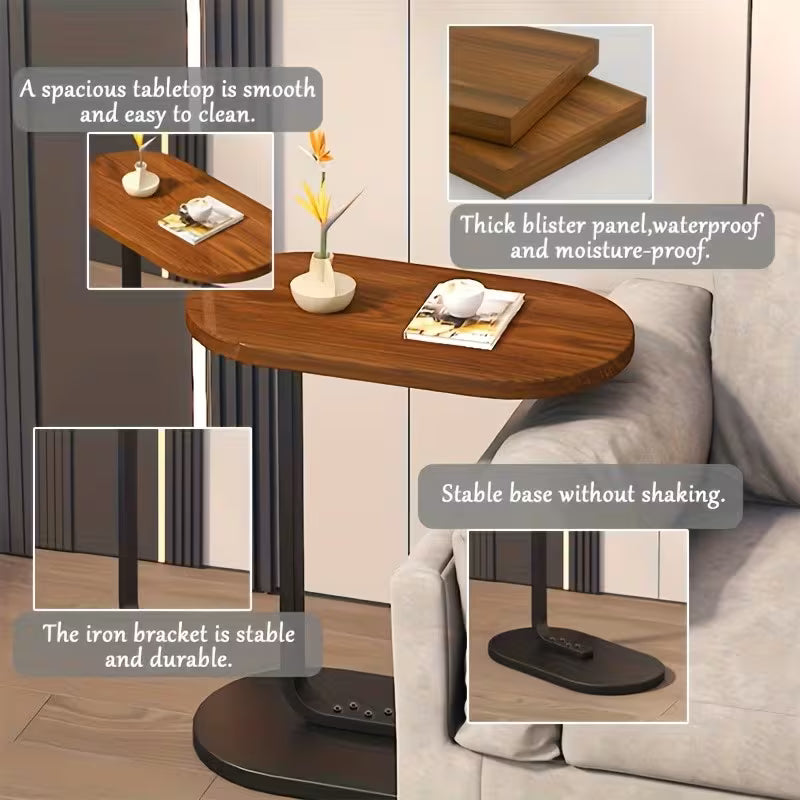 Wooden Multifunctional Side Table – Compact End Table & Nightstand for Living Room & Bedroom