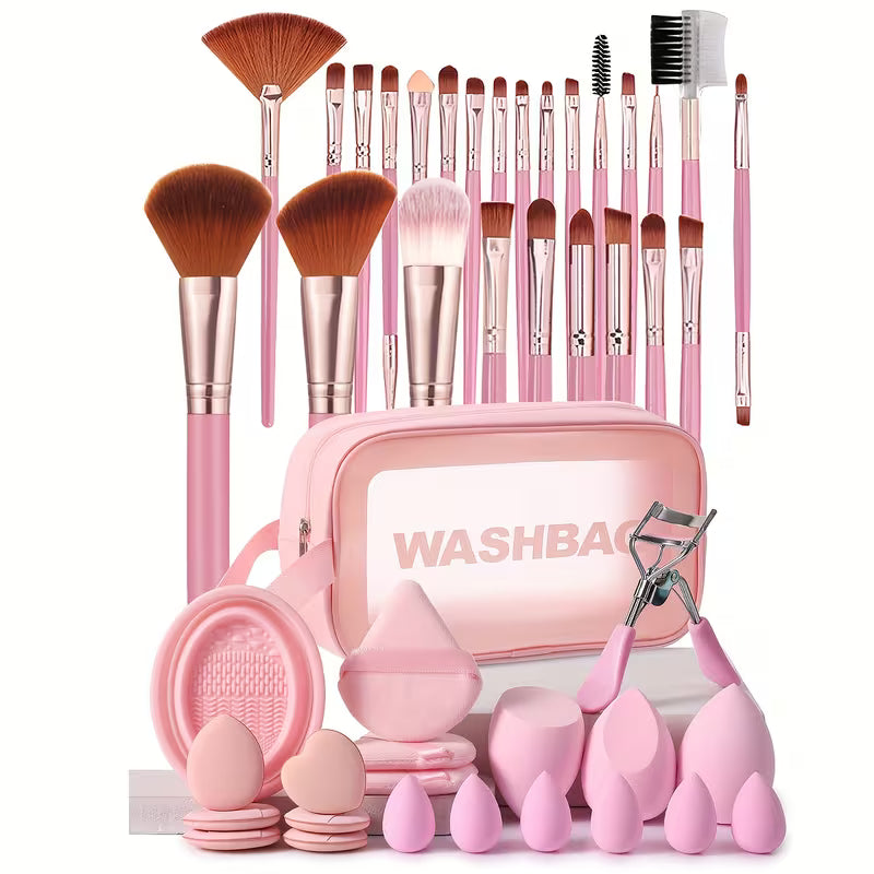 Multipurpose Travel Beauty Kit – Professional Makeup Brushes, Beauty Blenders & Cosmetic Accessories Set